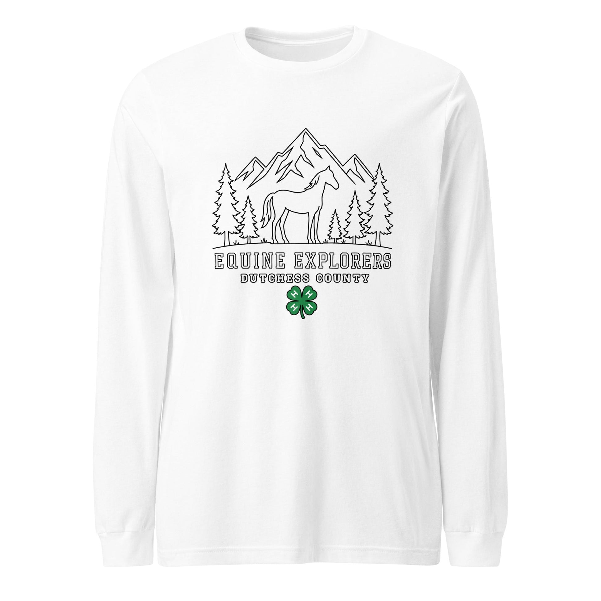 Performance | Long Sleeve Tee | Equine Explorers | Dutchess Crest Trailblazers Logo