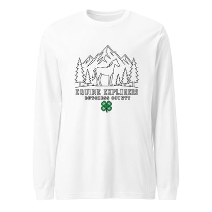 Performance | Long Sleeve Tee | Equine Explorers | Dutchess Crest Trailblazers Logo