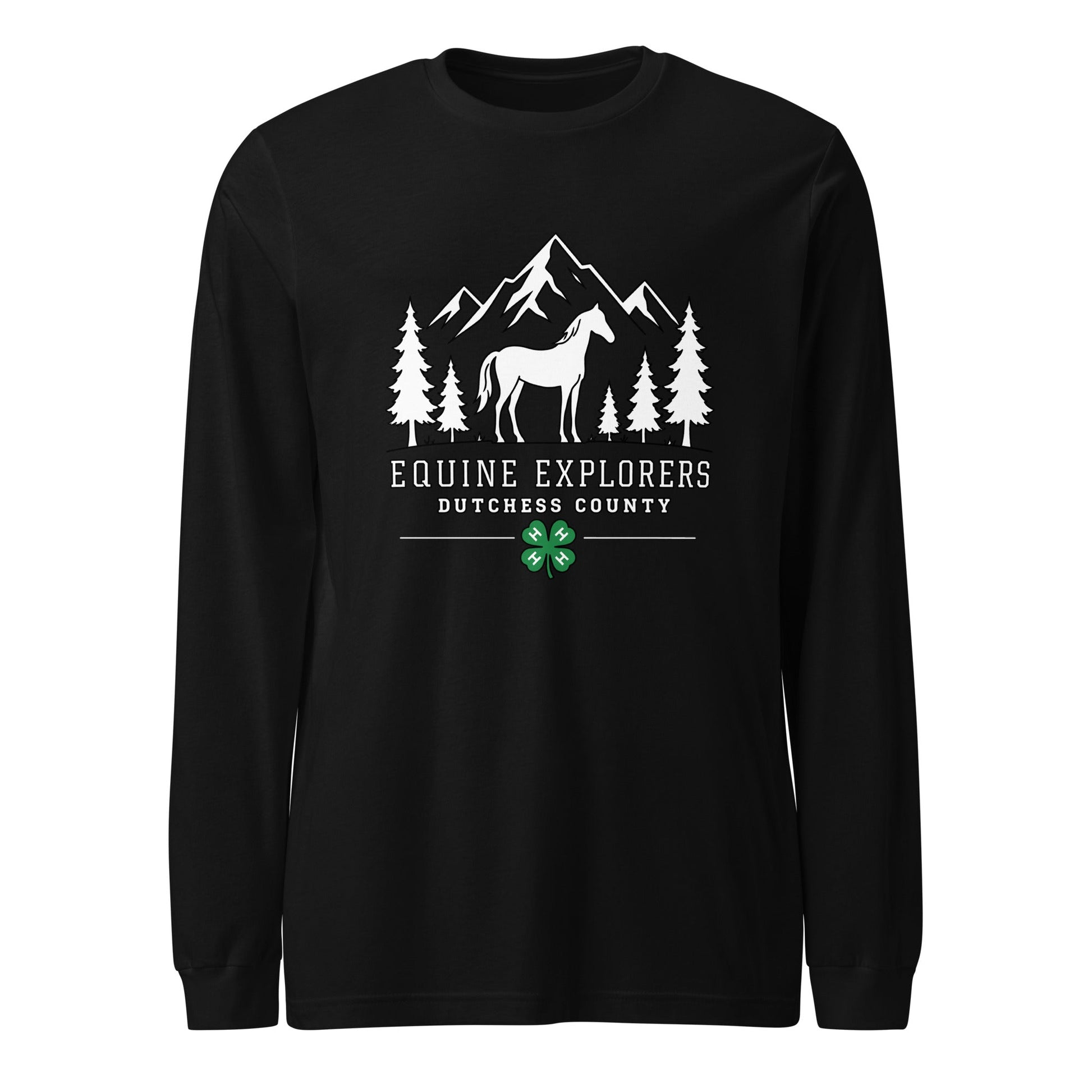 Performance | Long Sleeve Tee | Equine Explorers | Dutchess Crest Trailblazers Logo