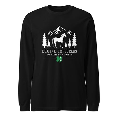 Performance | Long Sleeve Tee | Equine Explorers | Dutchess Crest Trailblazers Logo