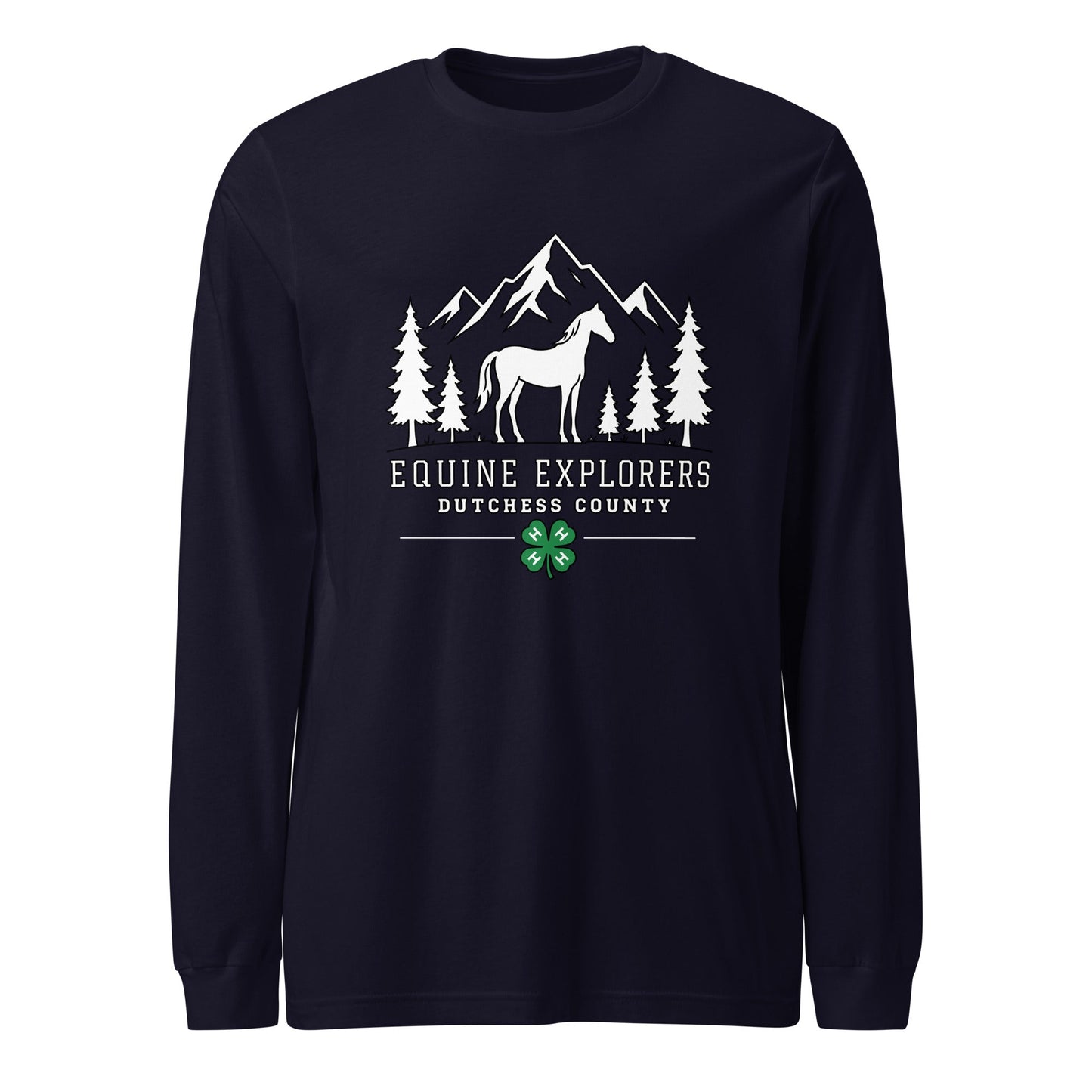 Performance | Long Sleeve Tee | Equine Explorers | Dutchess Crest Trailblazers Logo