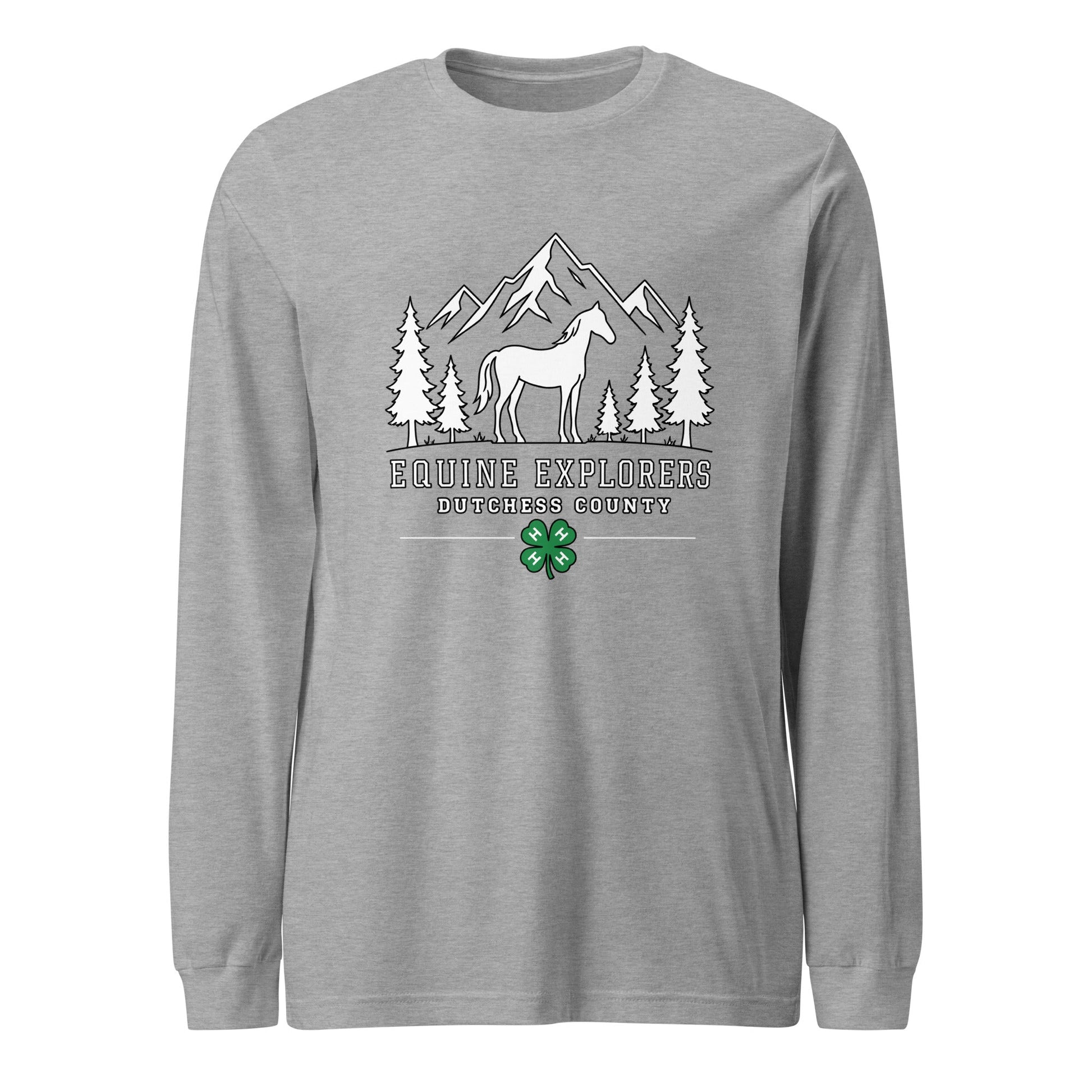 Performance | Long Sleeve Tee | Equine Explorers | Dutchess Crest Trailblazers Logo