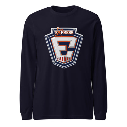 Performance | Long Sleeve Tee | Erie Express Football | E Badge Logo