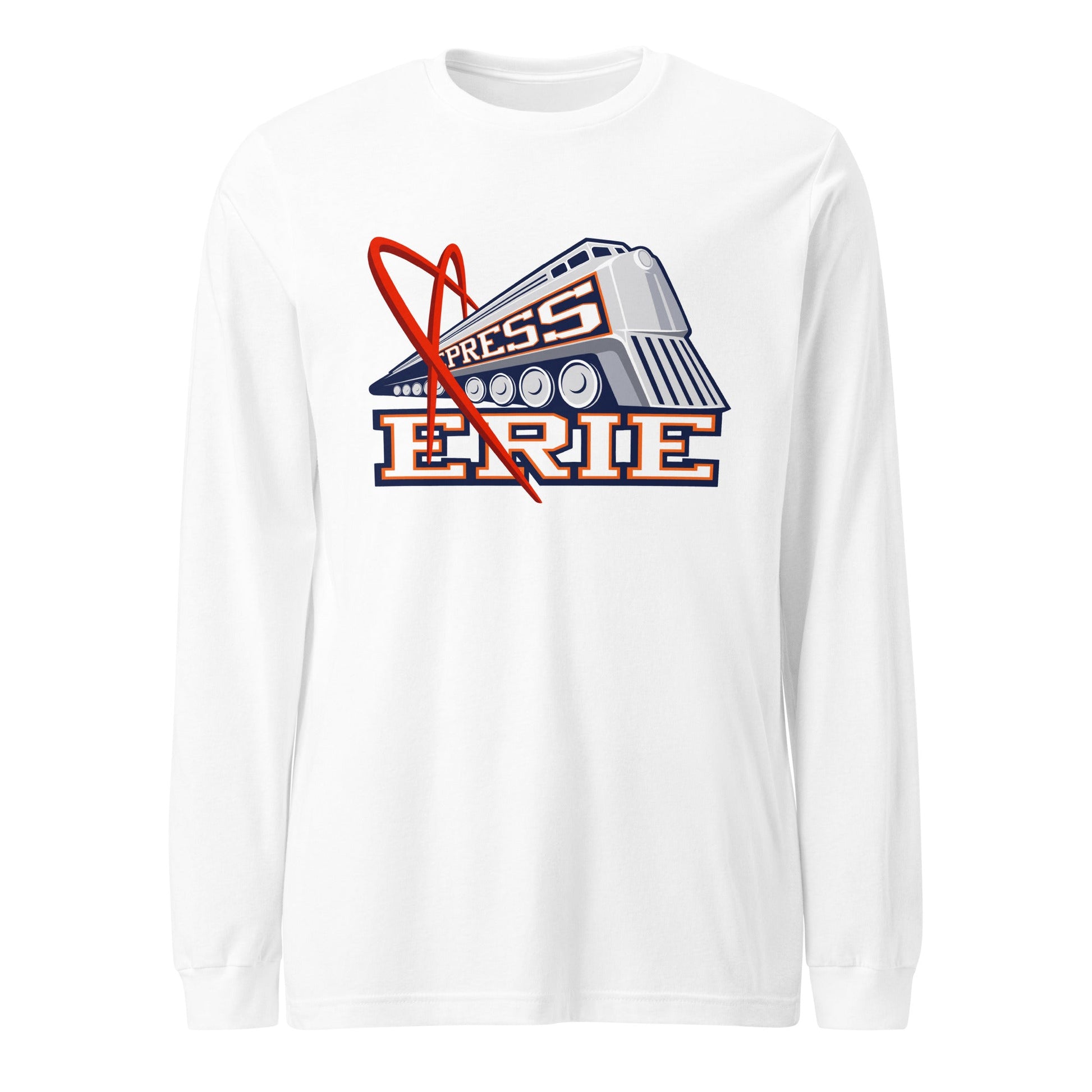 Performance | Long Sleeve Tee | Erie Express Football | Locomotive Logo