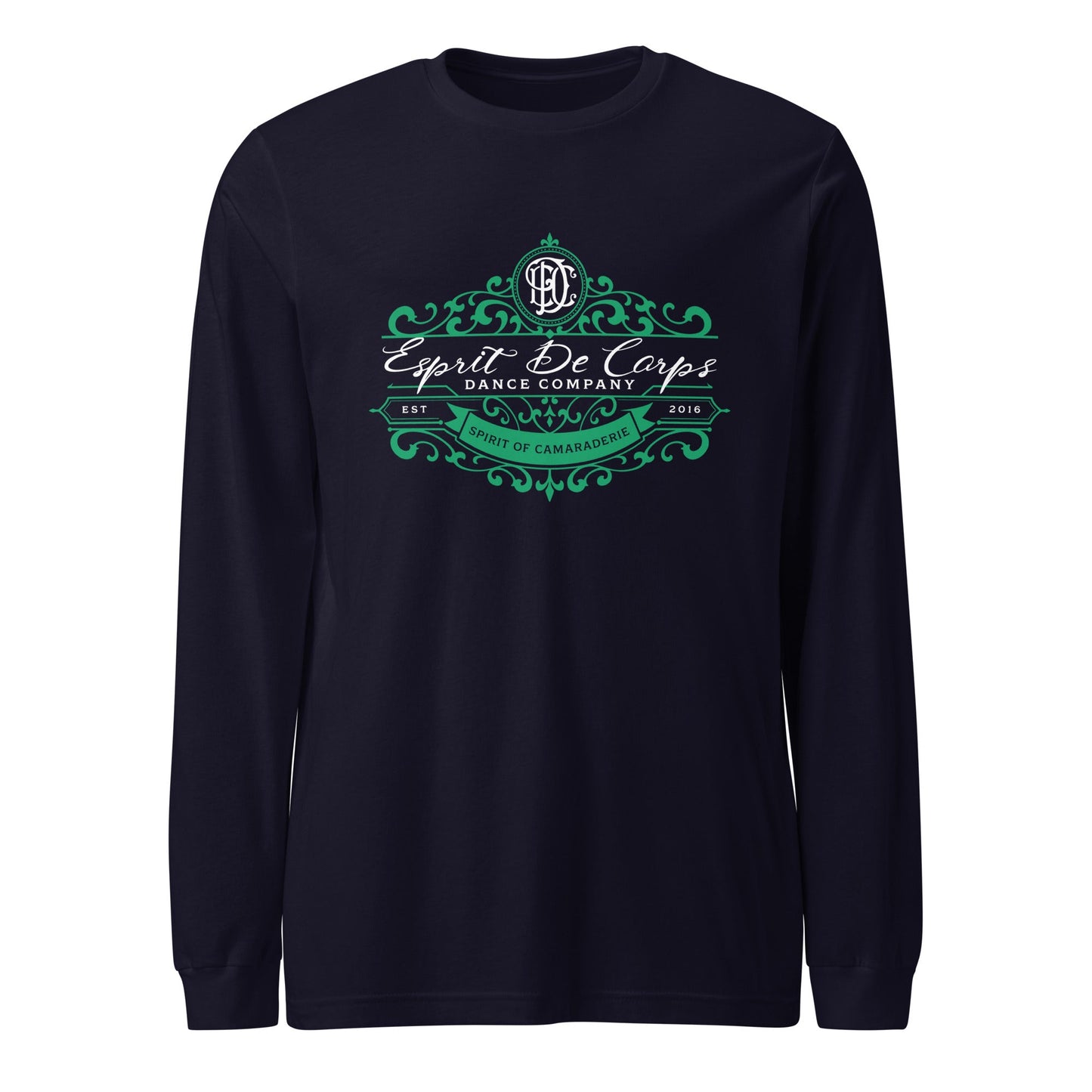 Performance | Long Sleeve Tee | Esprit de Corps Dance Co., LLC | Crest Logo
