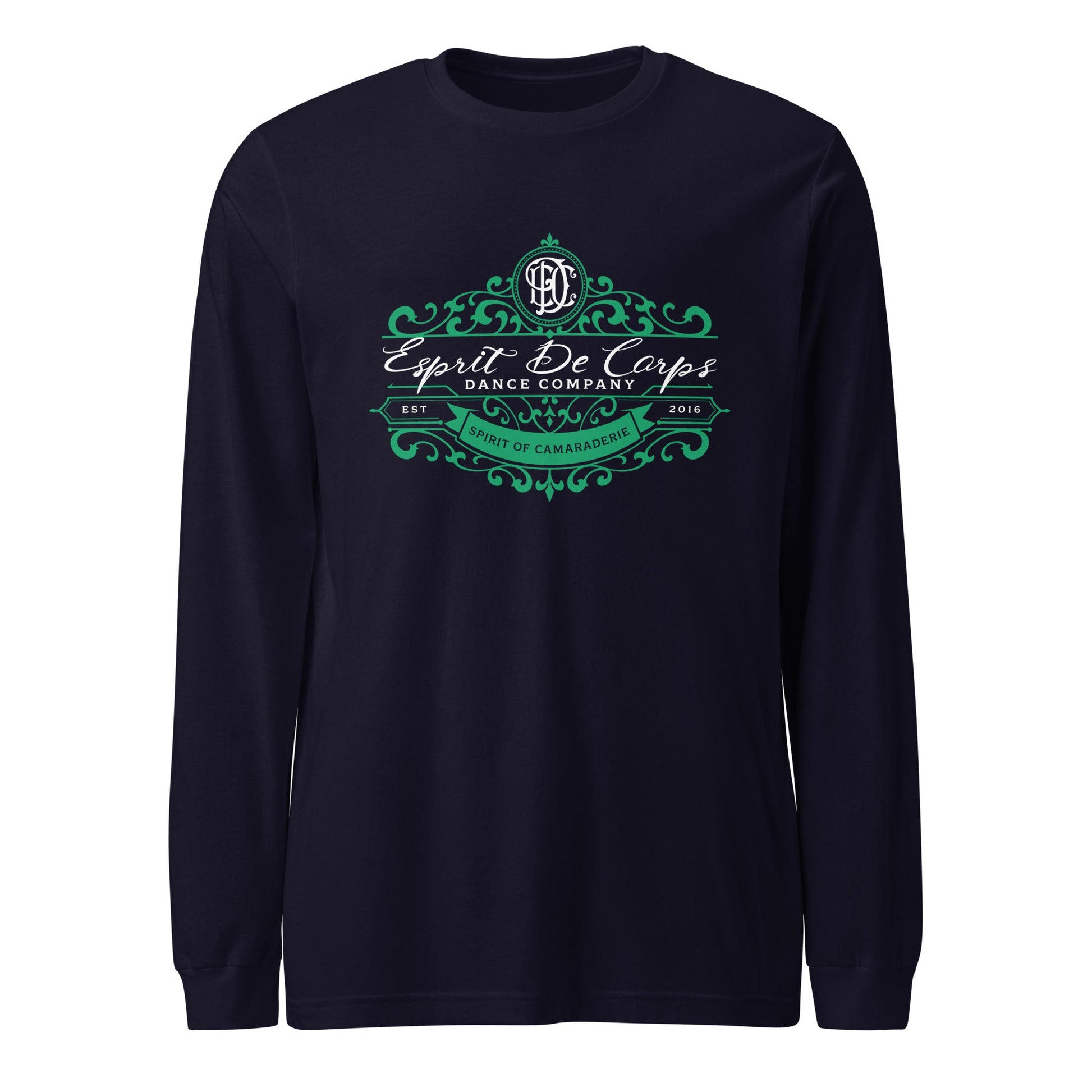 Performance | Long Sleeve Tee | Esprit de Corps Dance Co., LLC | Crest Logo