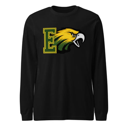 Performance | Long Sleeve Tee | Evergreen Junior High | Mascot Logo