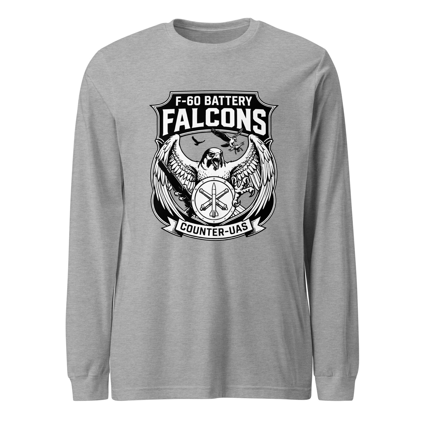 Performance | Long Sleeve Tee | F - 60th ADA | Falcon Shield Logo