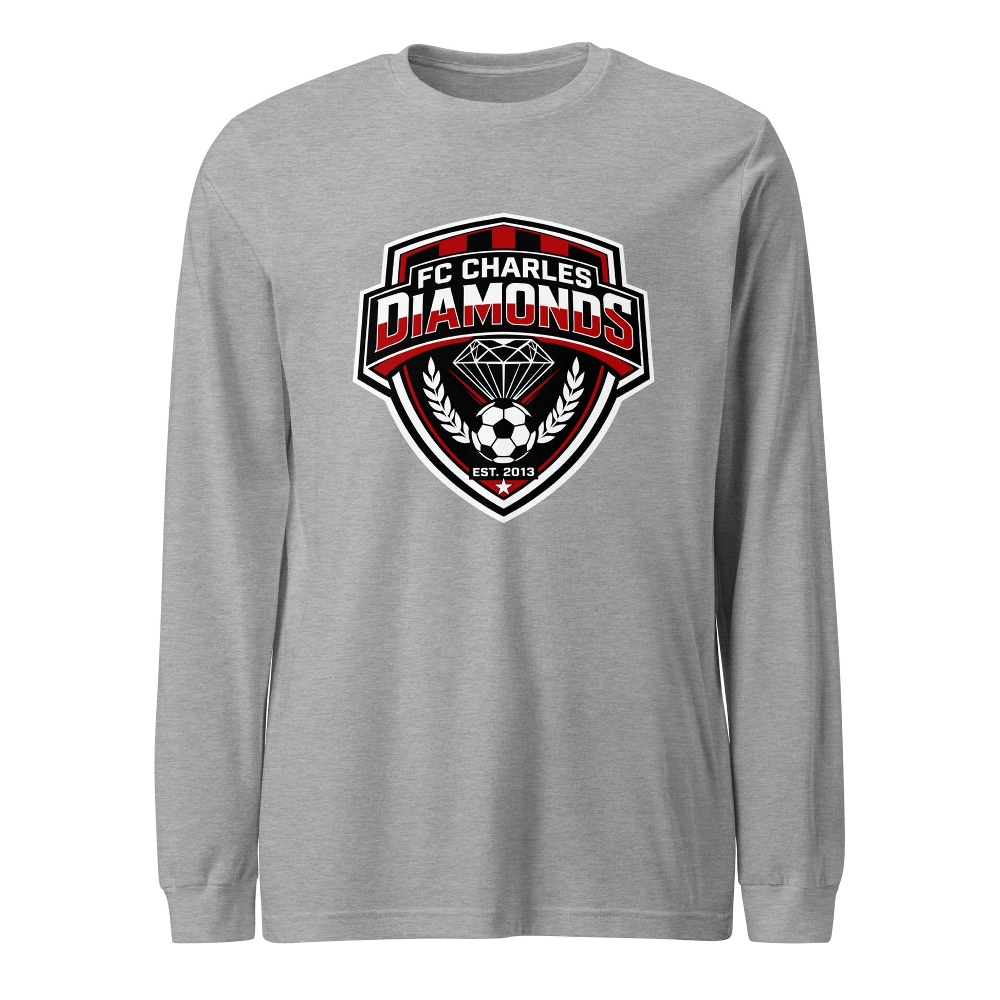 Performance | Long Sleeve Tee | FC Charles: Diamonds | Emblem Logo