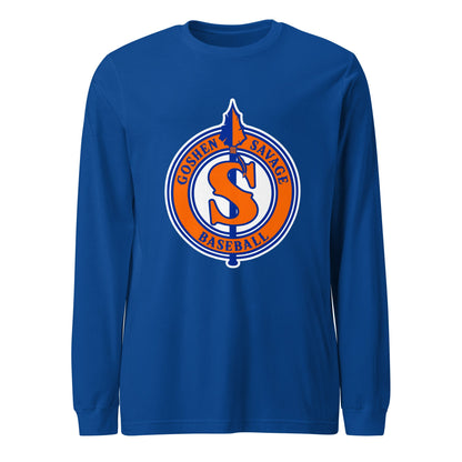 Performance | Long Sleeve Tee | Goshen Savage Baseball | Badge Logo