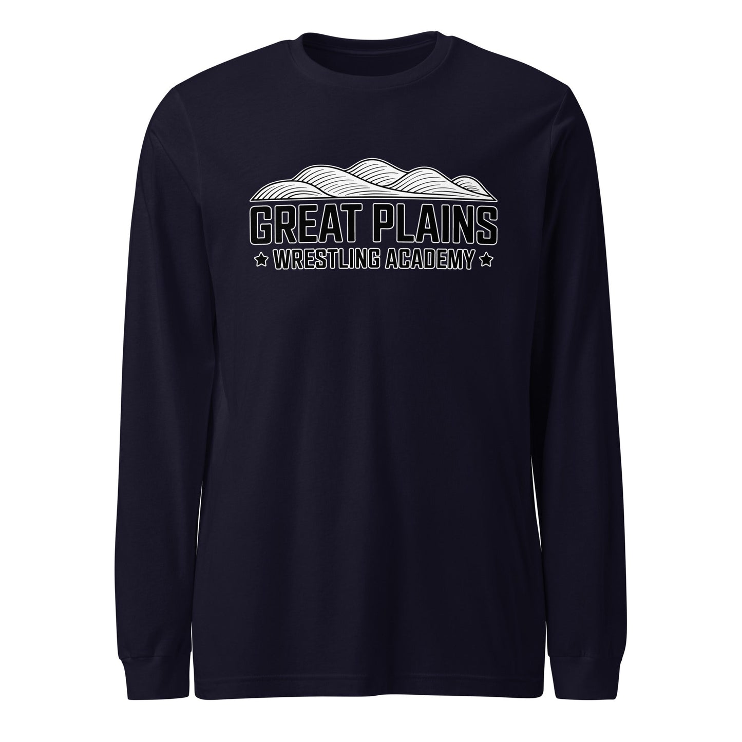 Performance | Long Sleeve Tee | Great Plains Wrestling Academy | Crest Logo