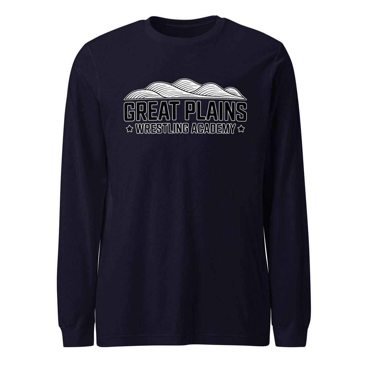 Performance | Long Sleeve Tee | Great Plains Wrestling Academy | Crest Logo