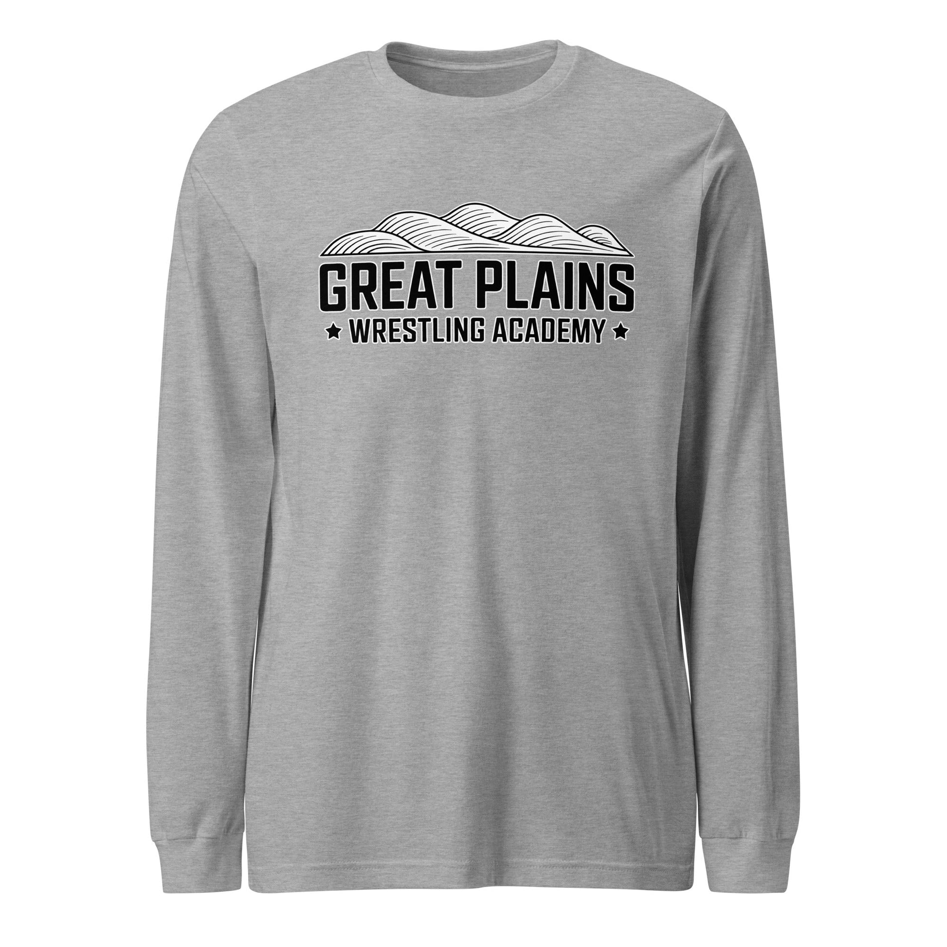 Performance | Long Sleeve Tee | Great Plains Wrestling Academy | Crest Logo