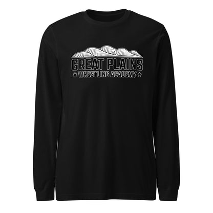 Performance | Long Sleeve Tee | Great Plains Wrestling Academy | Crest Logo