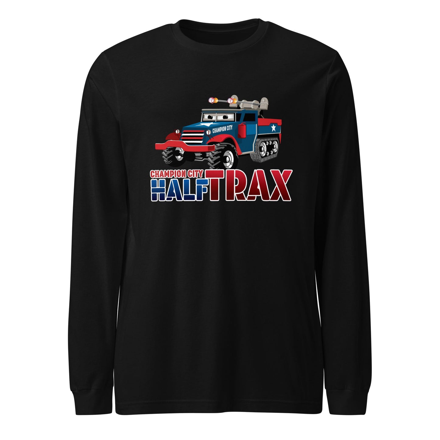 Performance | Long Sleeve Tee | Half Trax Baseball | Mascot Logo