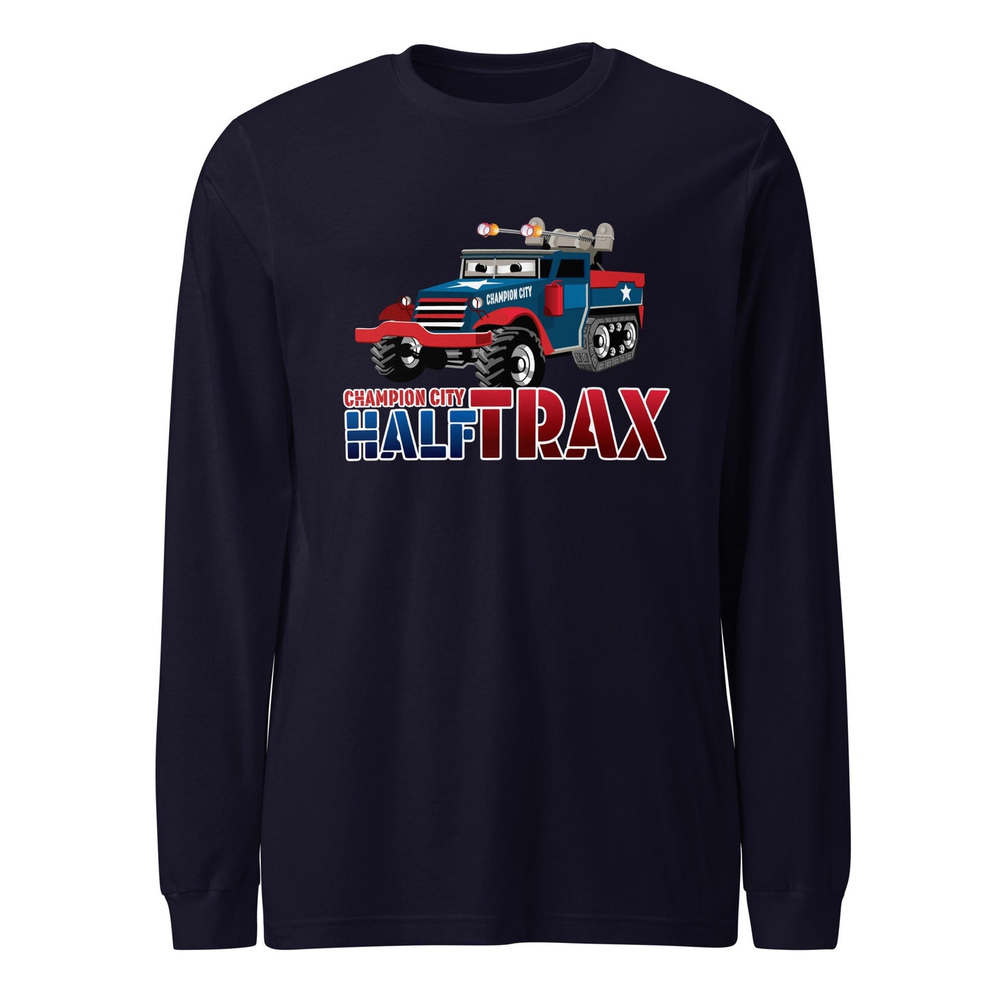 Performance | Long Sleeve Tee | Half Trax Baseball | Mascot Logo
