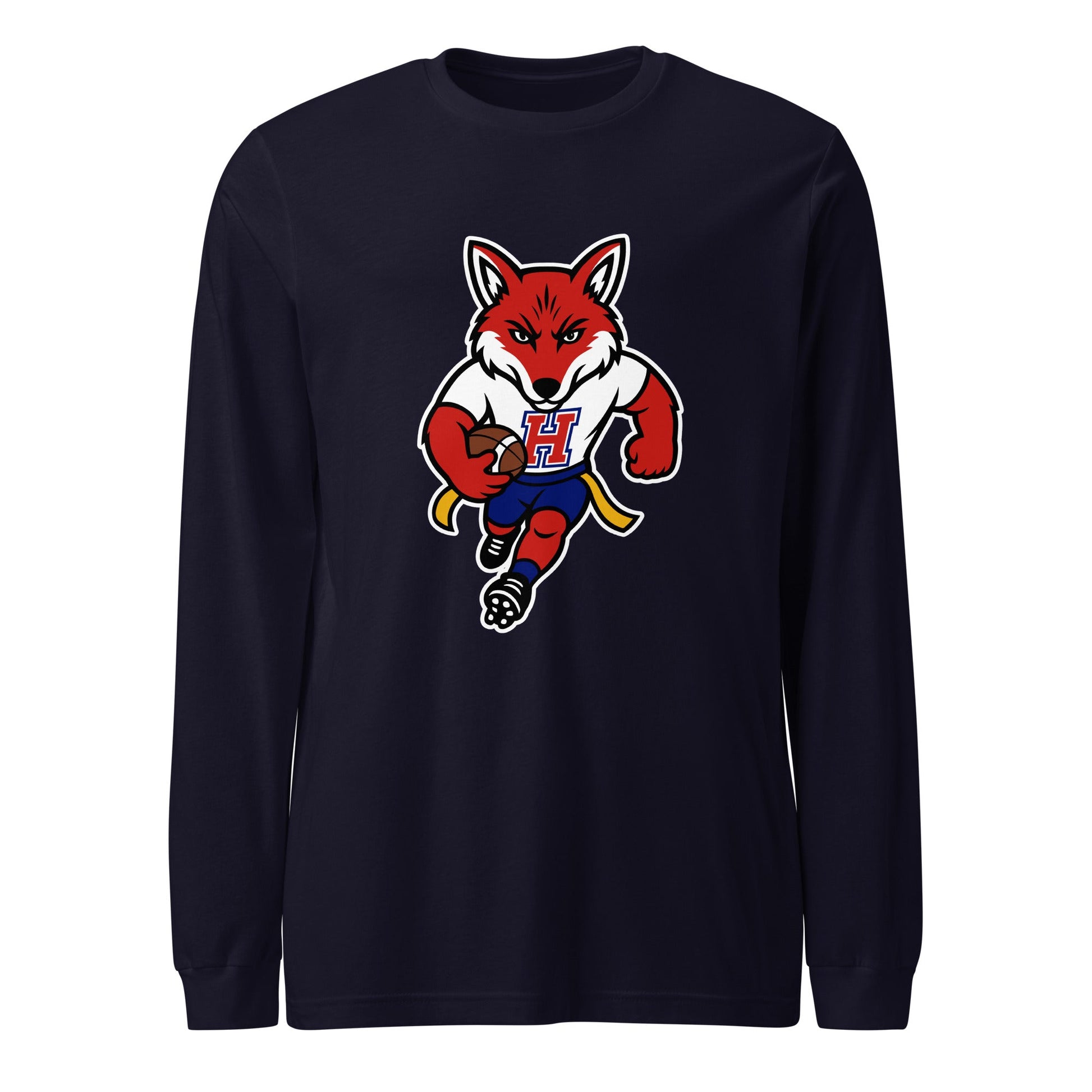 Performance | Long Sleeve Tee | Hornell Flag Football | Mascot Logo