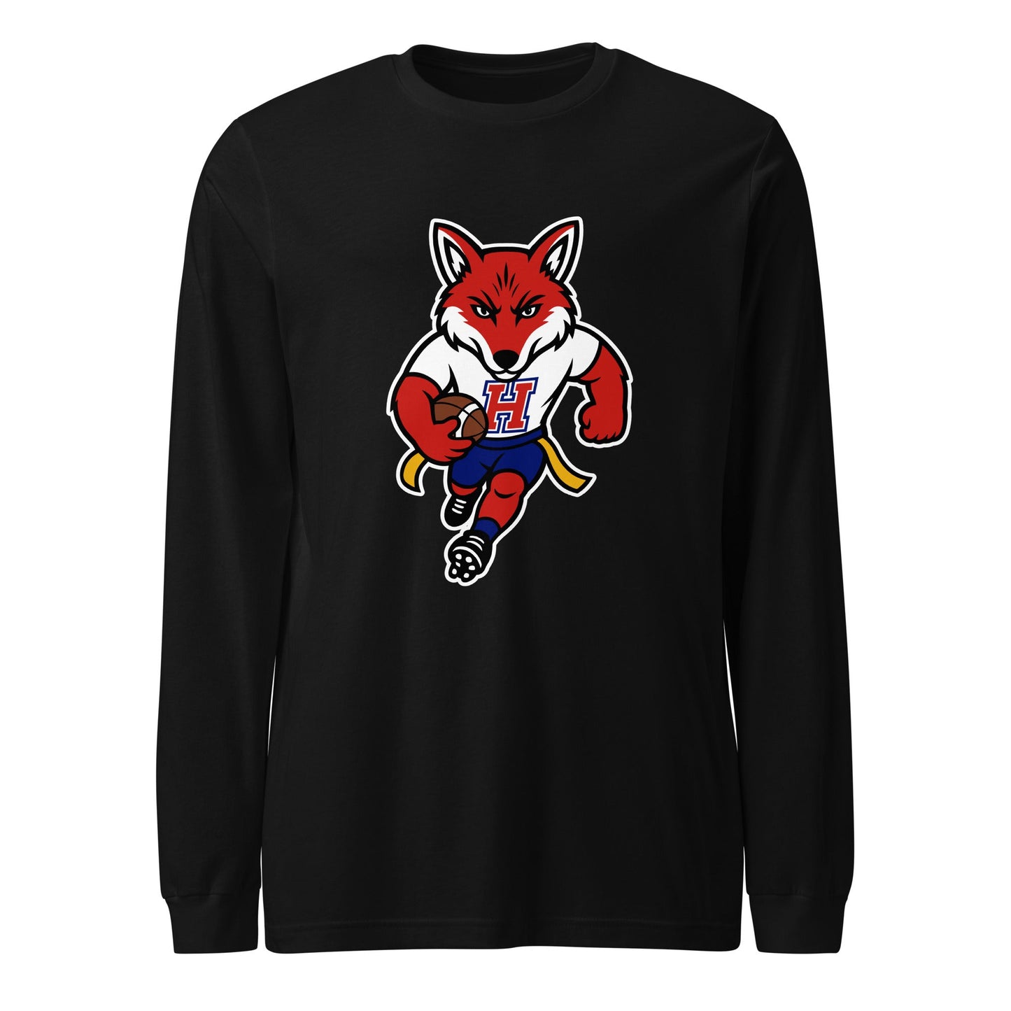 Performance | Long Sleeve Tee | Hornell Flag Football | Mascot Logo