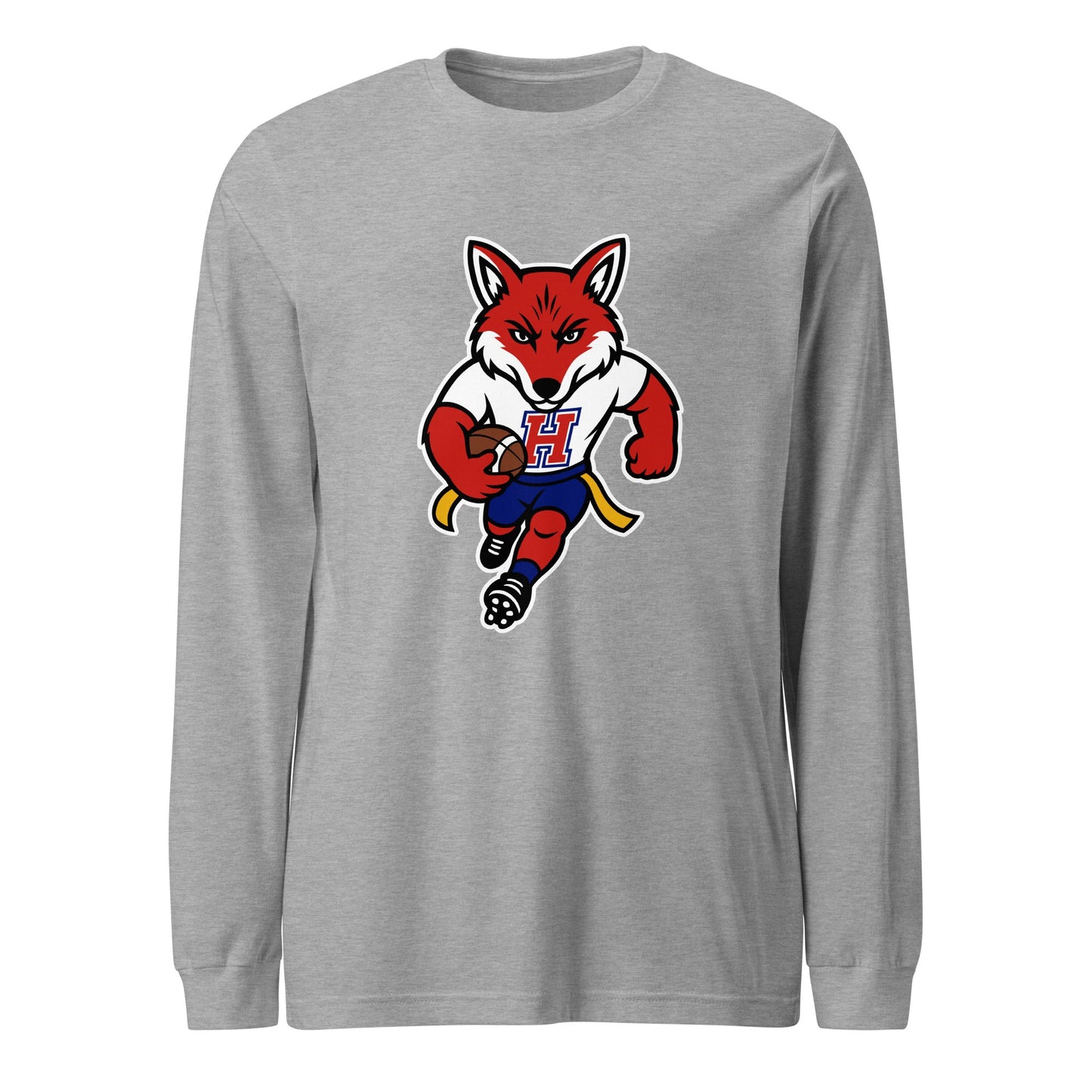Performance | Long Sleeve Tee | Hornell Flag Football | Mascot Logo