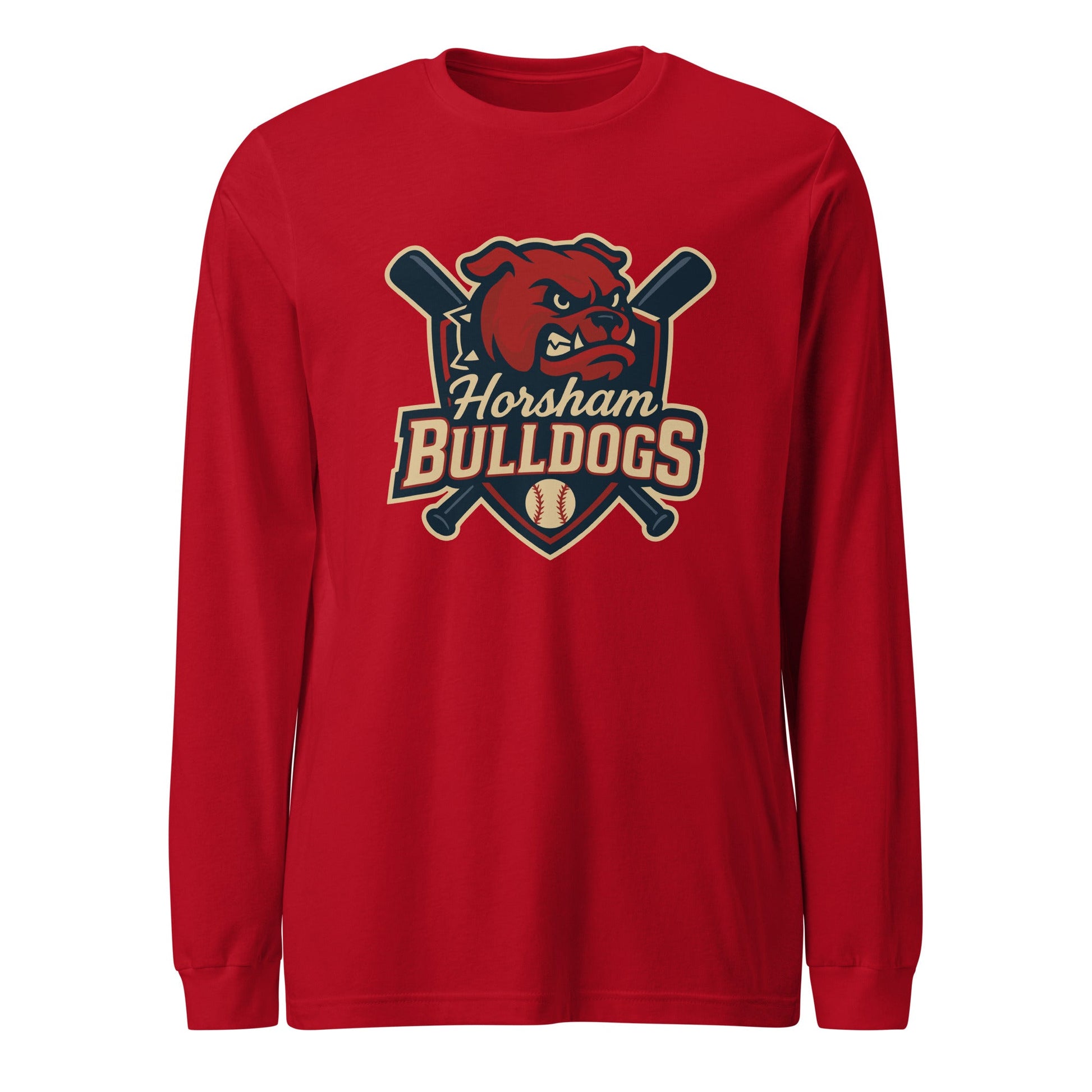Performance | Long Sleeve Tee | Horsham Travel Baseball | Bulldogs Logo