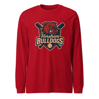 Performance | Long Sleeve Tee | Horsham Travel Baseball | Bulldogs Logo