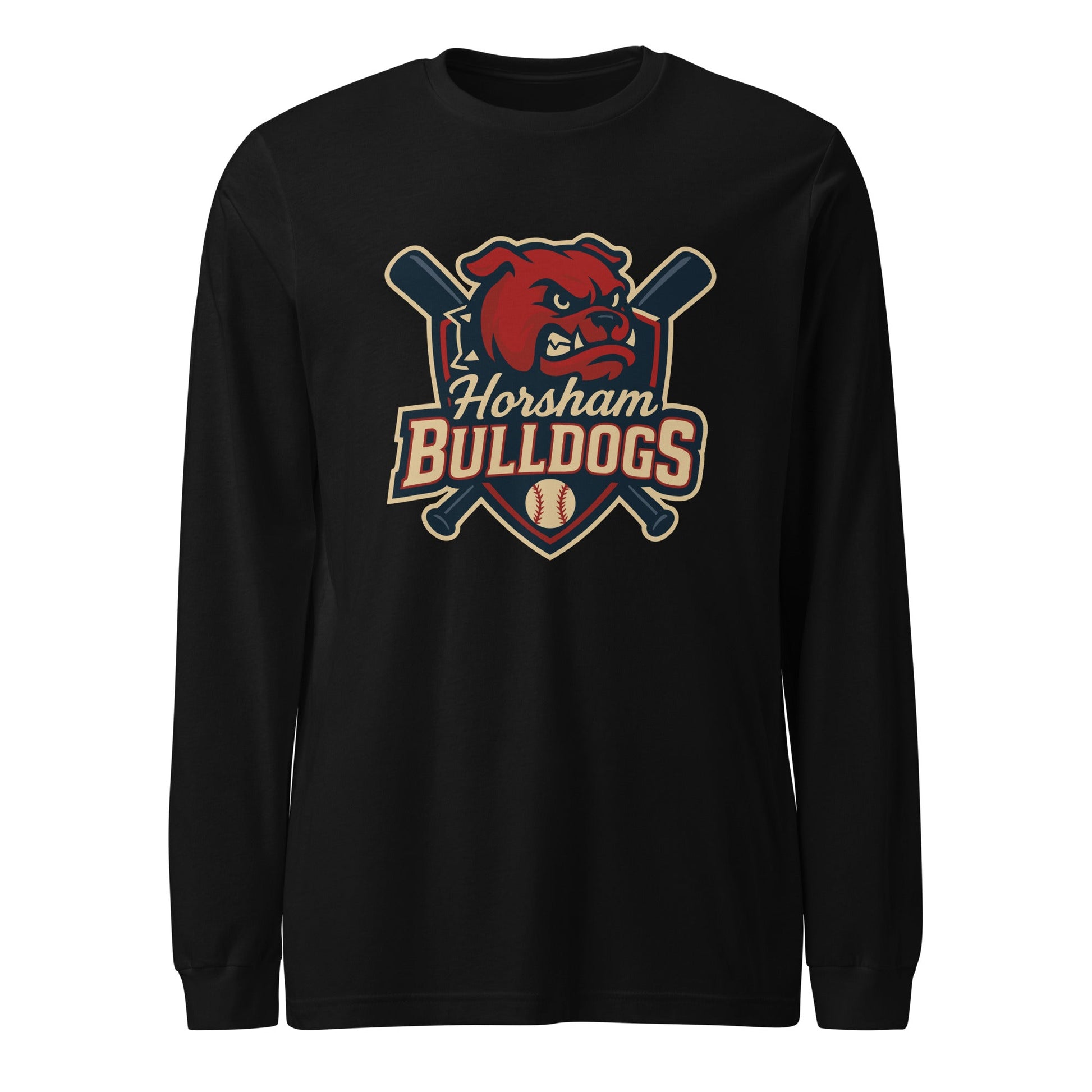 Performance | Long Sleeve Tee | Horsham Travel Baseball | Bulldogs Logo