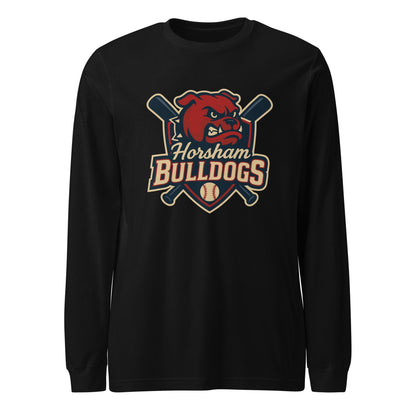 Performance | Long Sleeve Tee | Horsham Travel Baseball | Bulldogs Logo