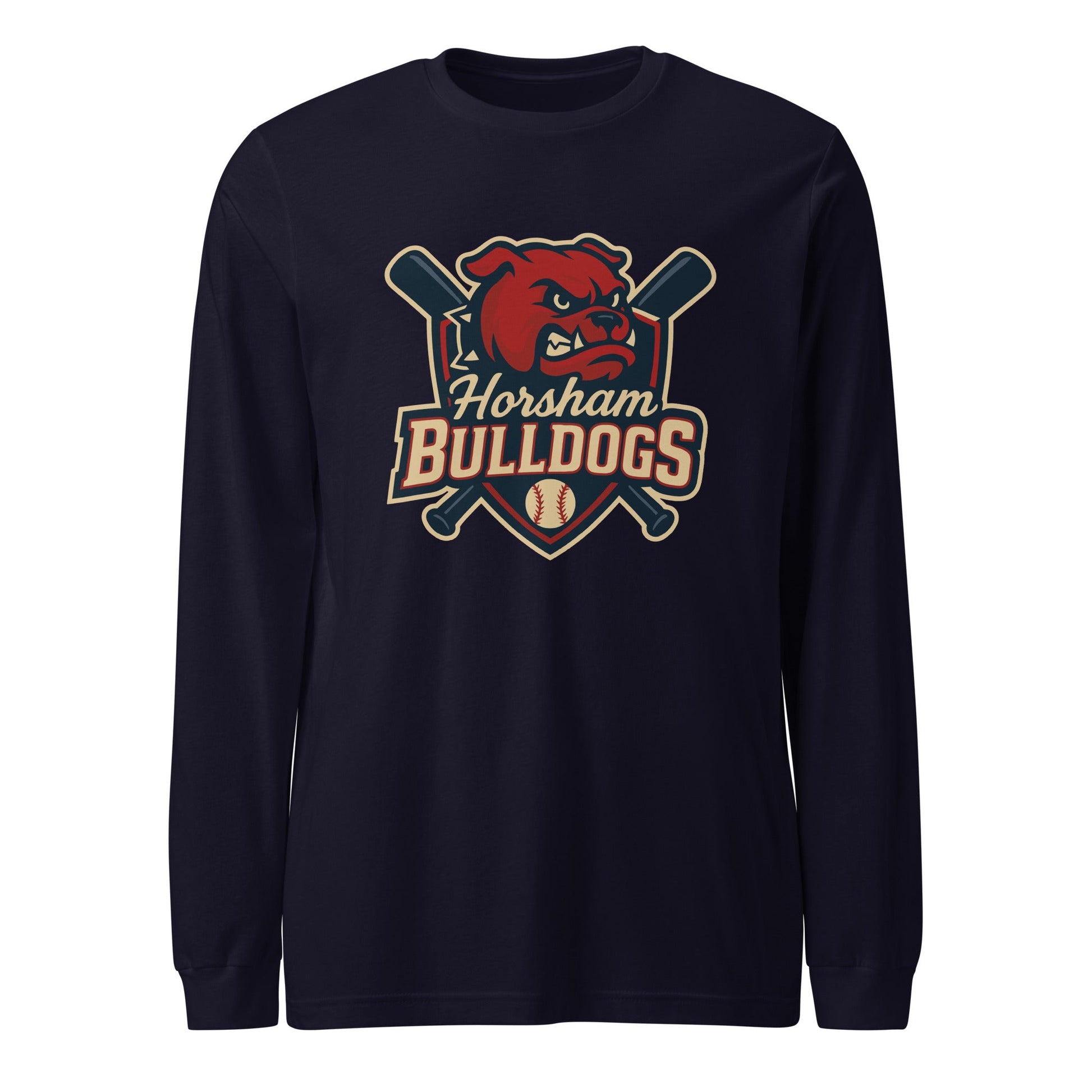 Performance | Long Sleeve Tee | Horsham Travel Baseball | Bulldogs Logo