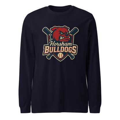 Performance | Long Sleeve Tee | Horsham Travel Baseball | Bulldogs Logo