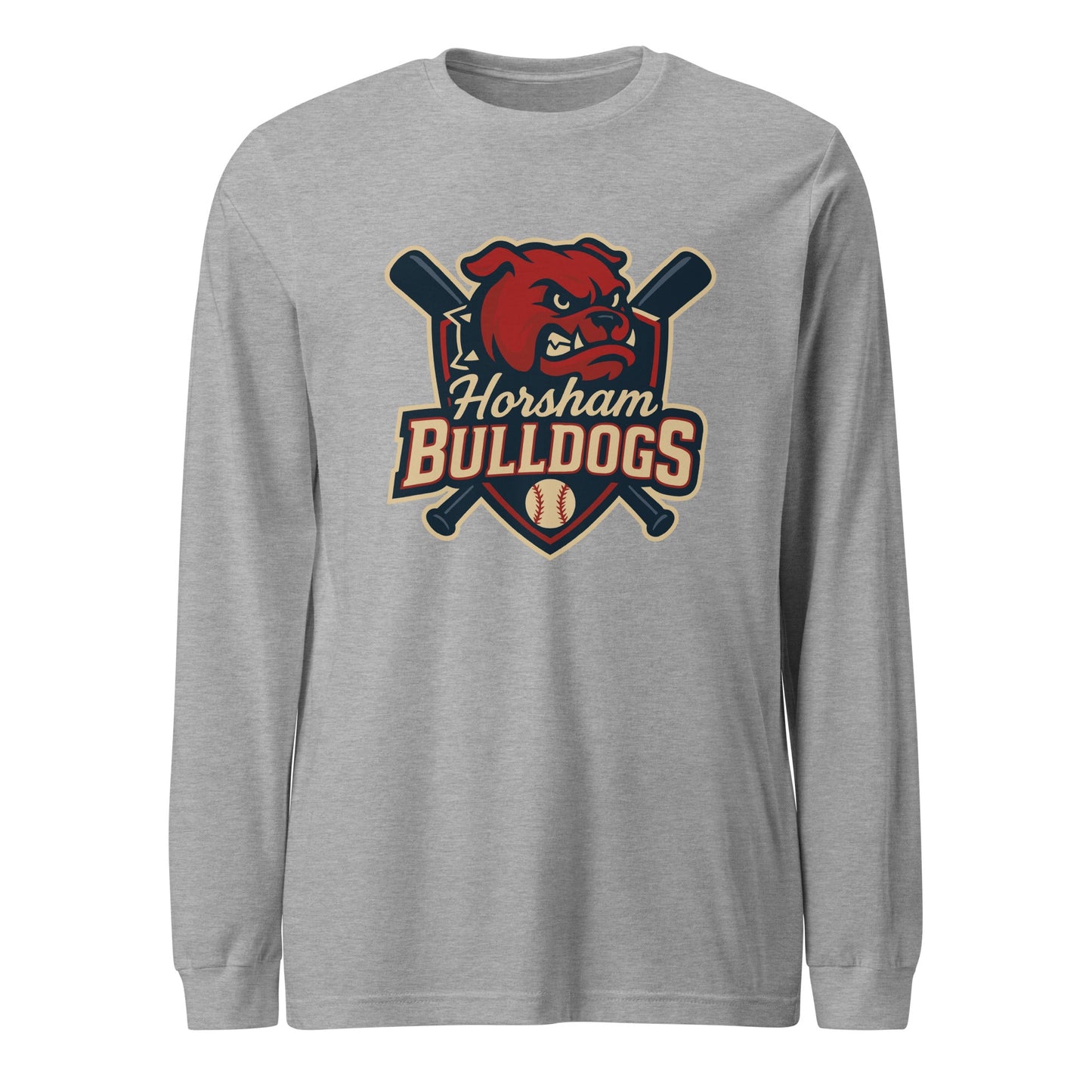 Performance | Long Sleeve Tee | Horsham Travel Baseball | Bulldogs Logo