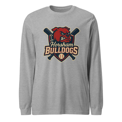 Performance | Long Sleeve Tee | Horsham Travel Baseball | Bulldogs Logo