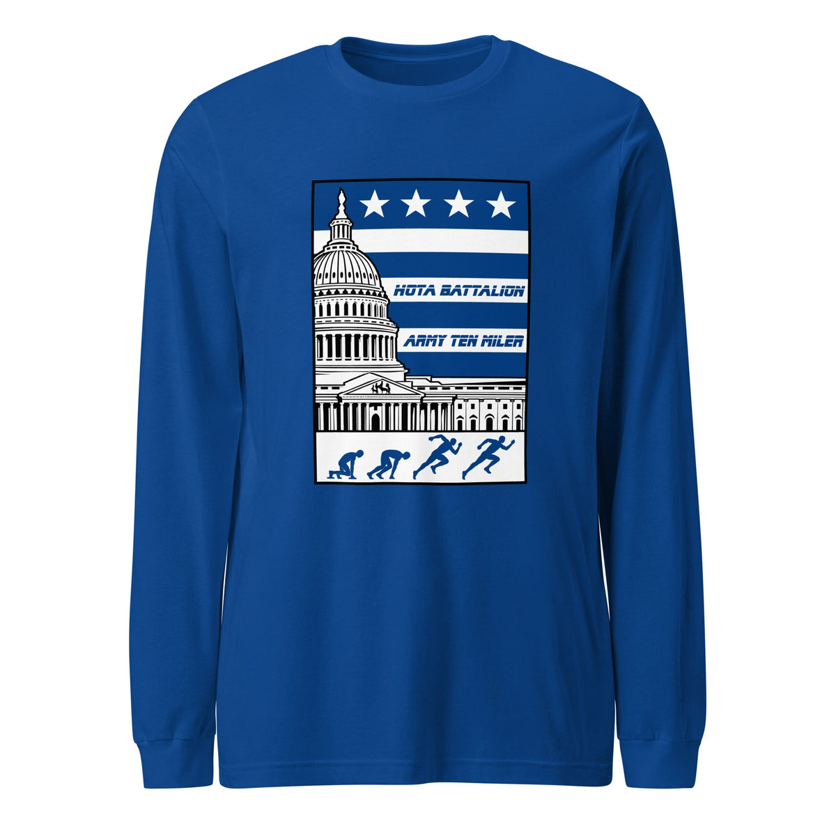 Performance | Long Sleeve Tee | Hoya battalion Ten Miler | Emblem Logo