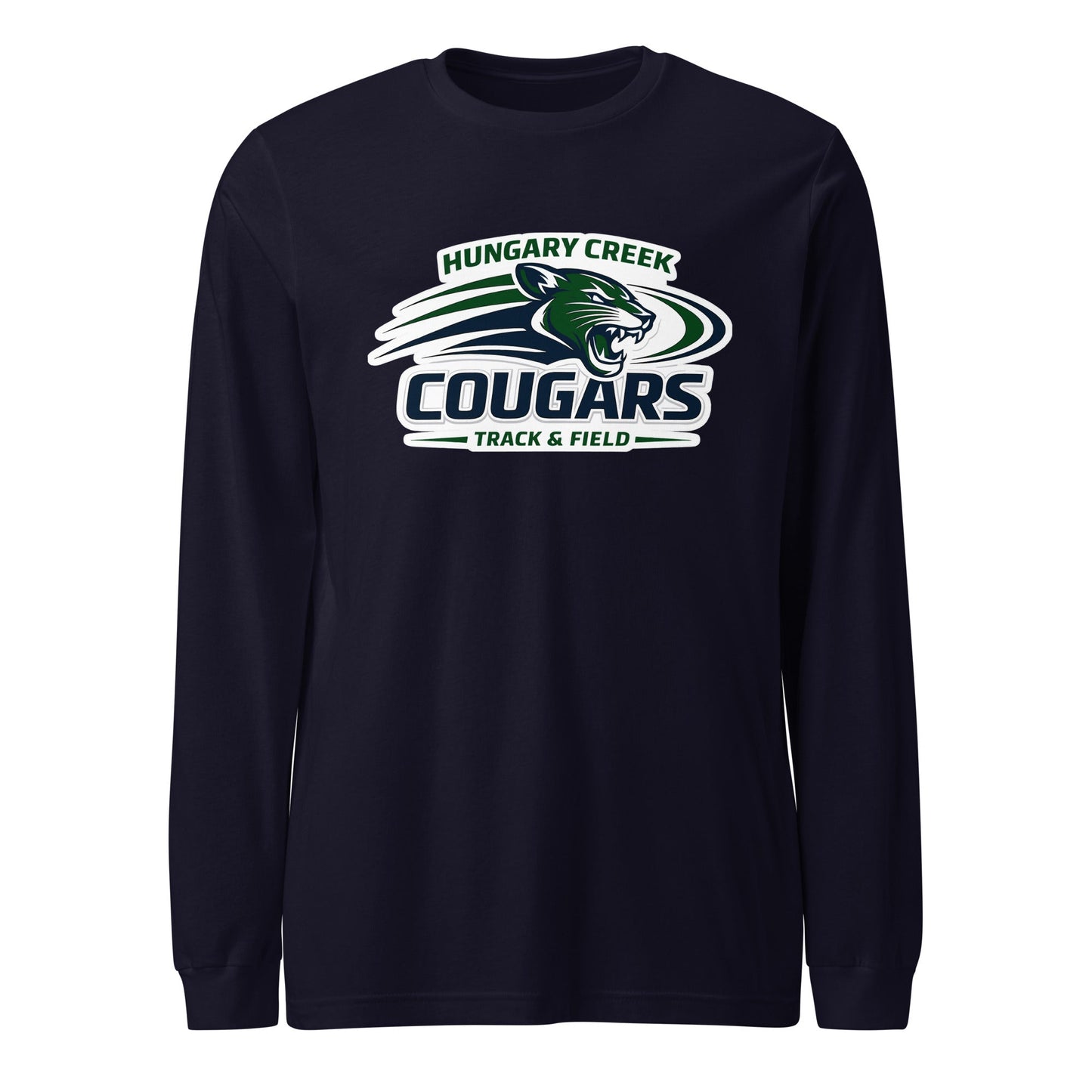 Performance | Long Sleeve Tee | Hungary Creek Cougar | Modern Icon Logo