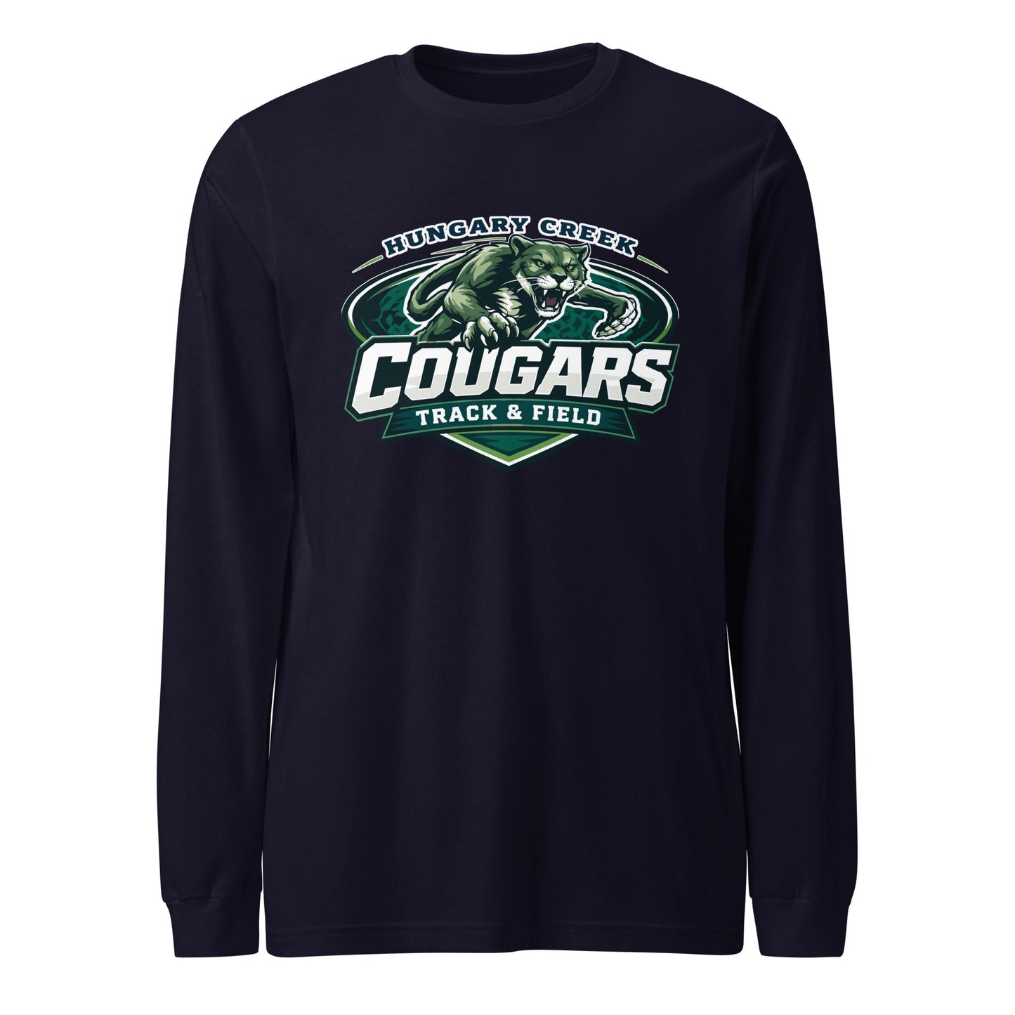 Performance | Long Sleeve Tee | Hungary Creek Cougar | Shield Logo