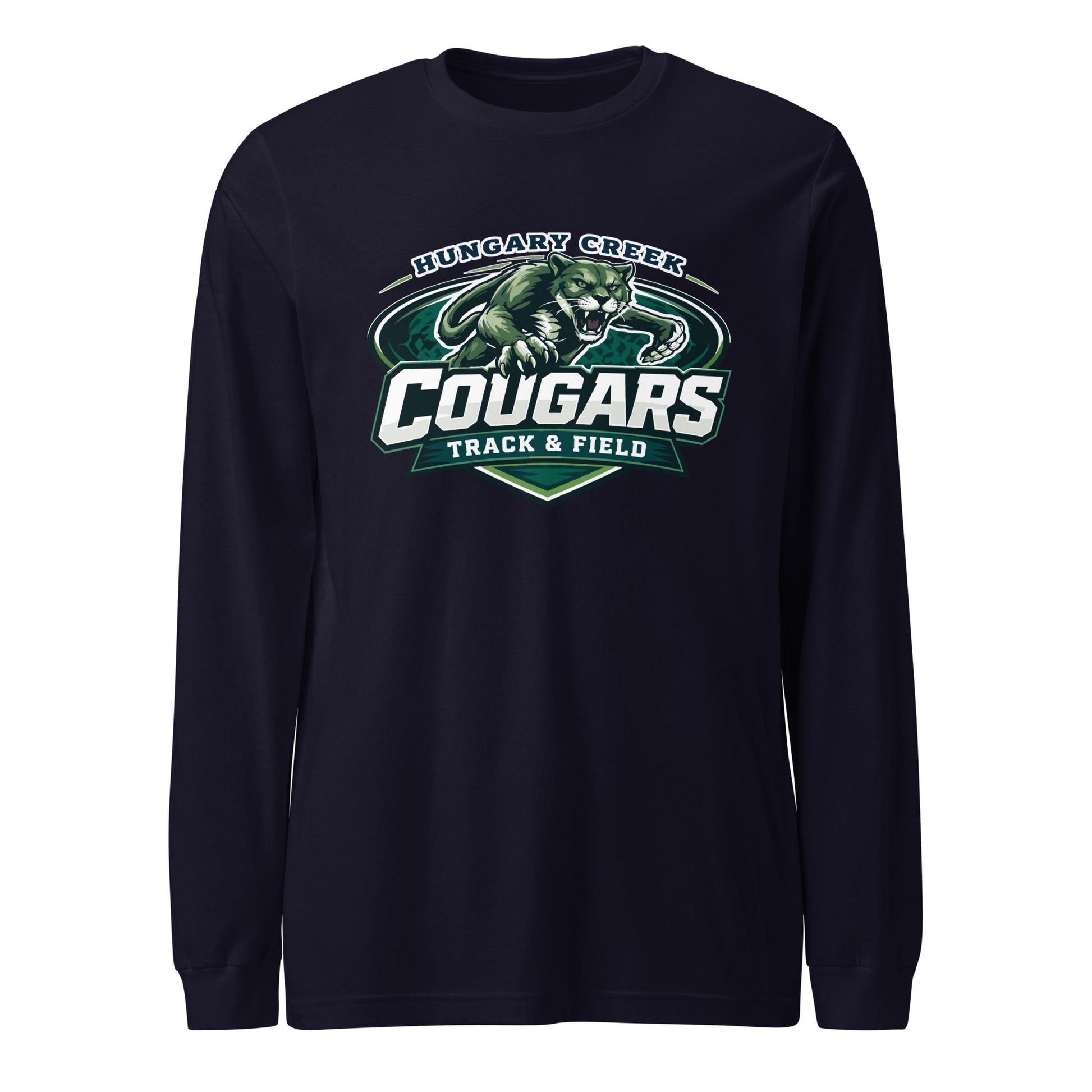 Performance | Long Sleeve Tee | Hungary Creek Cougar | Shield Logo