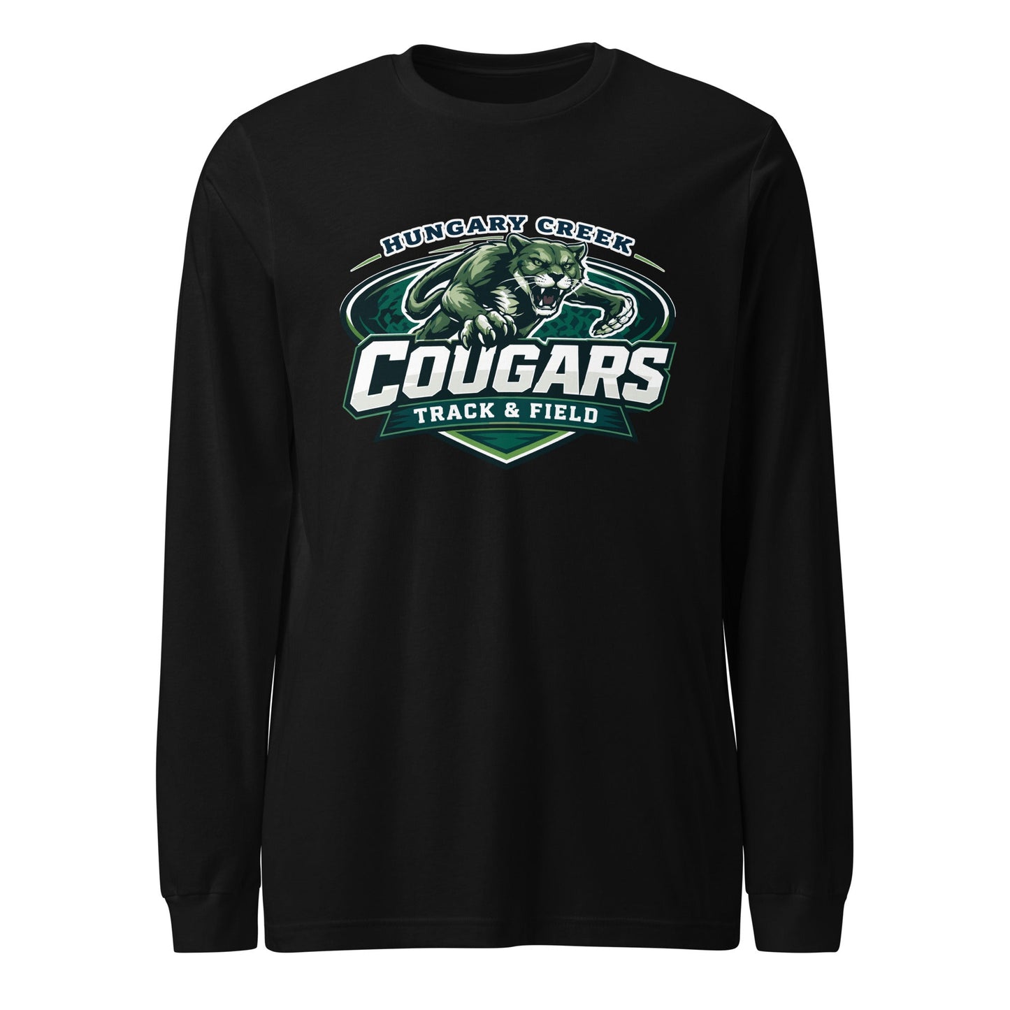 Performance | Long Sleeve Tee | Hungary Creek Cougar | Shield Logo
