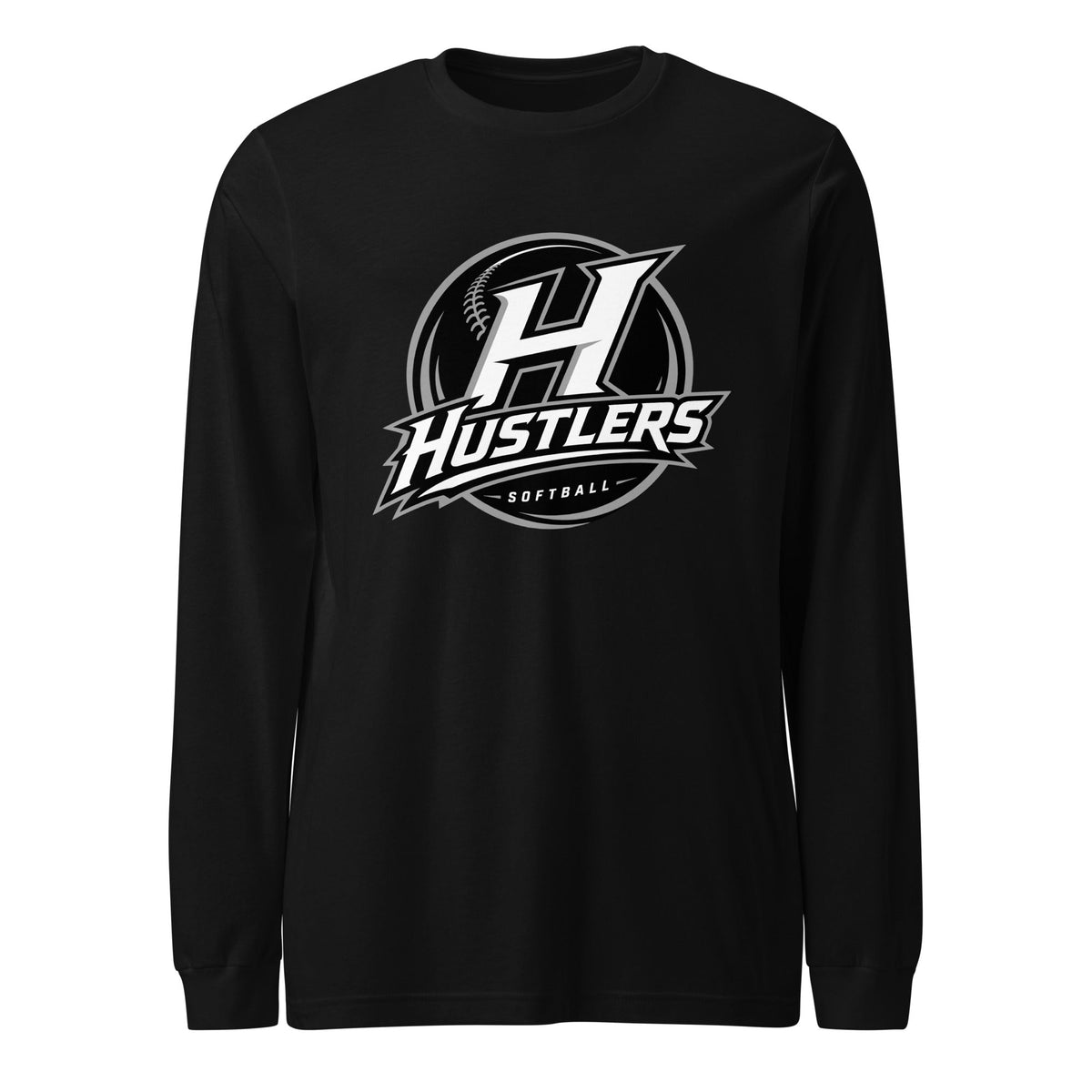 Performance | Long Sleeve Tee | Hustlers Softball | Crest Logo
