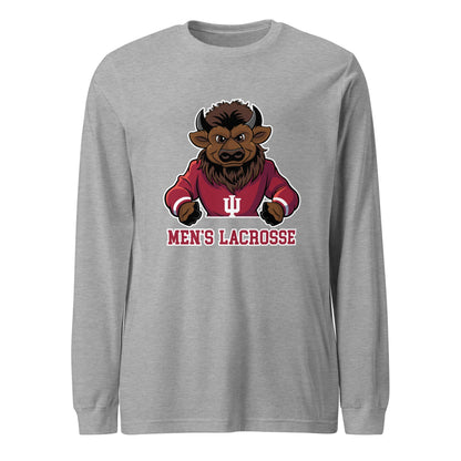 Performance | Long Sleeve Tee | Indiana University Lacrosse | Mascot Logo