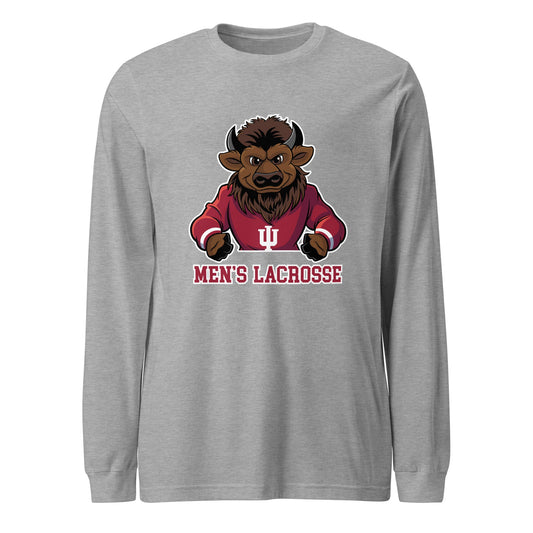 Performance | Long Sleeve Tee | Indiana University Lacrosse | Mascot Logo