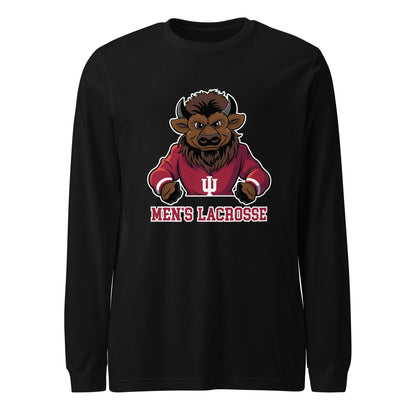 Performance | Long Sleeve Tee | Indiana University Lacrosse | Mascot Logo