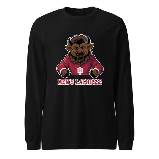 Performance | Long Sleeve Tee | Indiana University Lacrosse | Mascot Logo