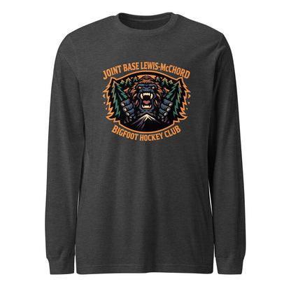 Performance | Long Sleeve Tee | JBLM Bigfoot Hockey Team | Mascot Logo