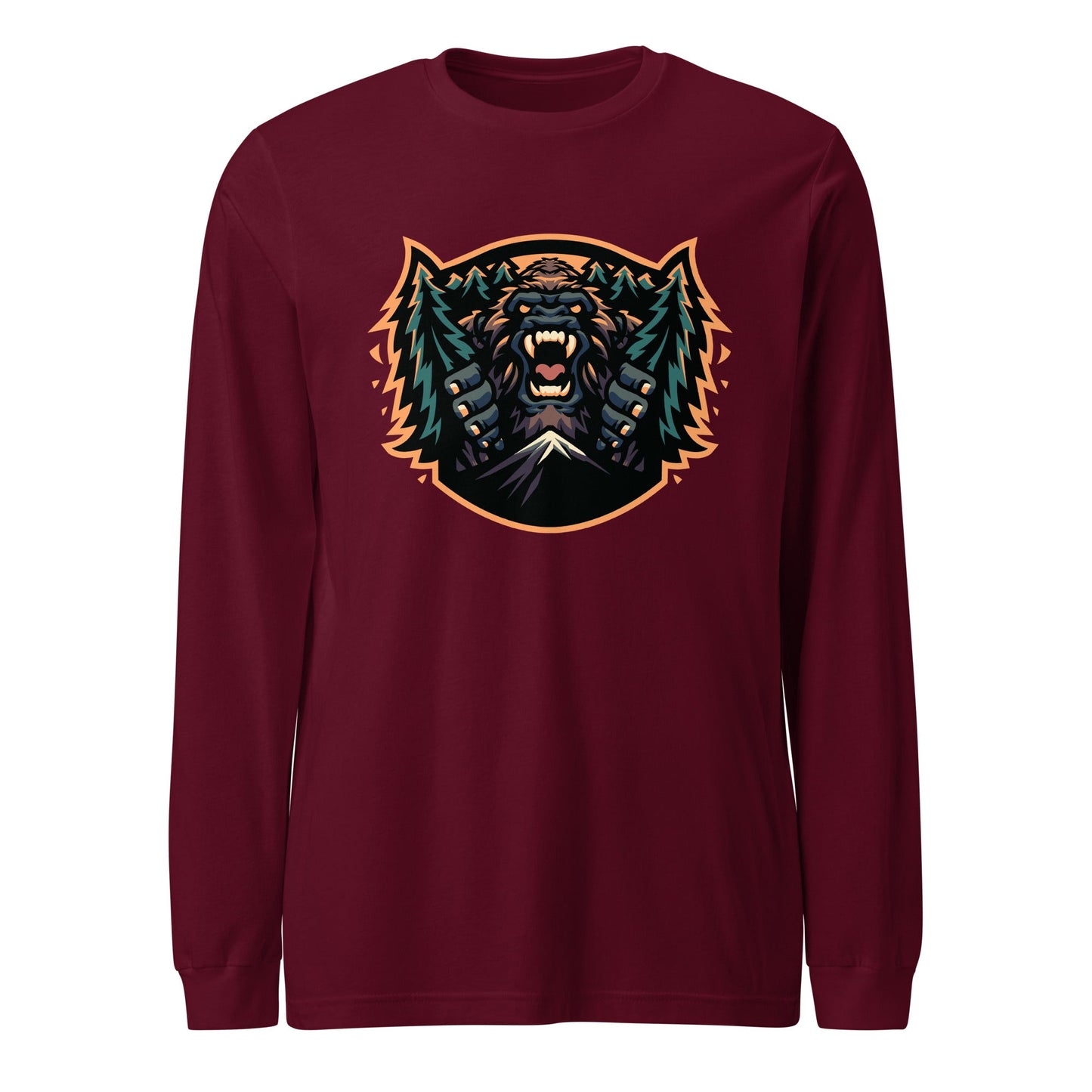 Performance | Long Sleeve Tee | JBLM Bigfoot Hockey Team | Mascot Logo