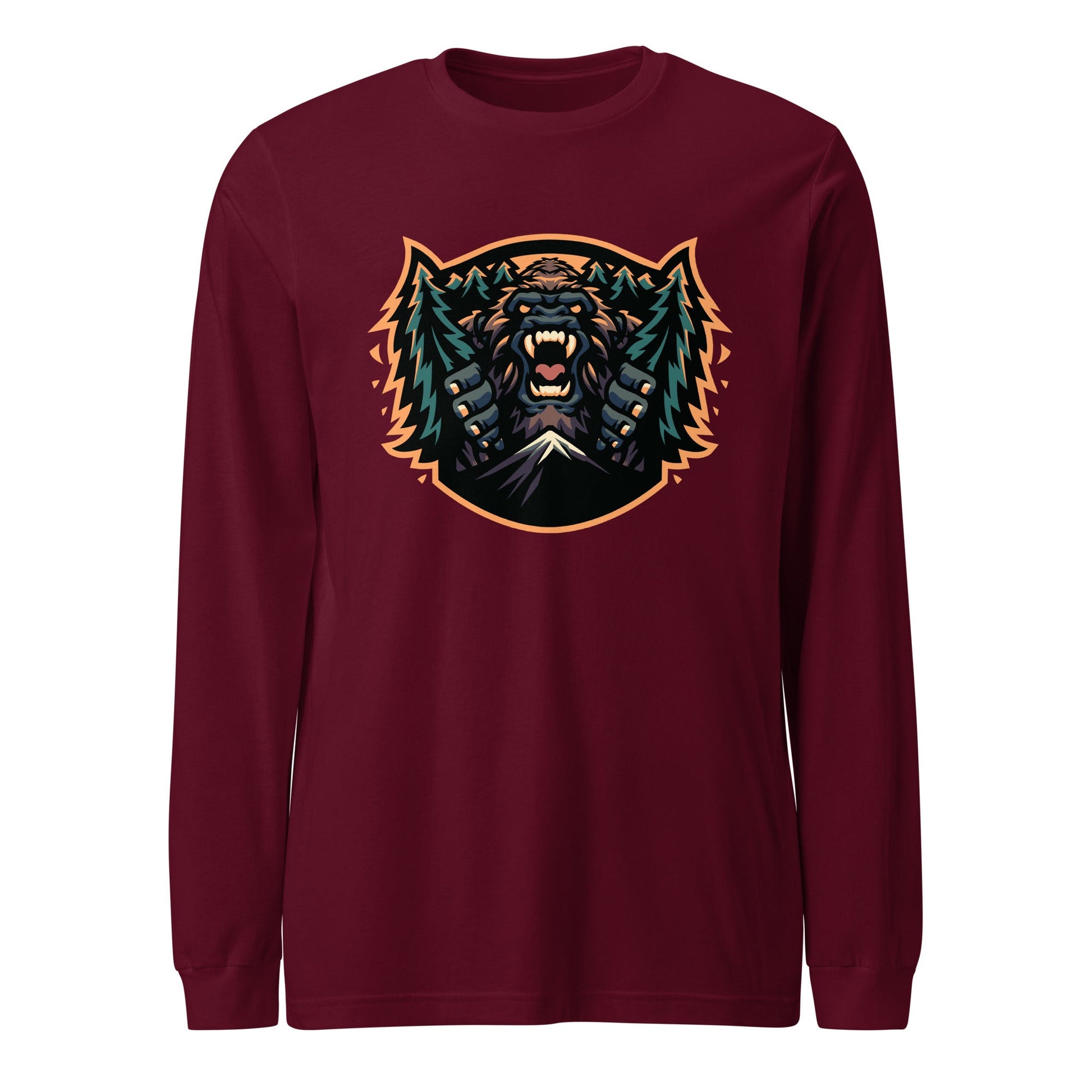 Performance | Long Sleeve Tee | JBLM Bigfoot Hockey Team | Mascot Logo