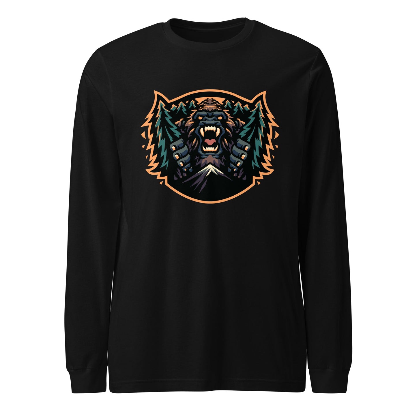Performance | Long Sleeve Tee | JBLM Bigfoot Hockey Team | Mascot Logo