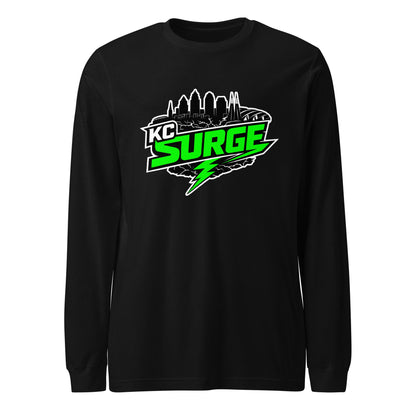 Performance | Long Sleeve Tee | Kansas City Surge | Neon Skyline Logo