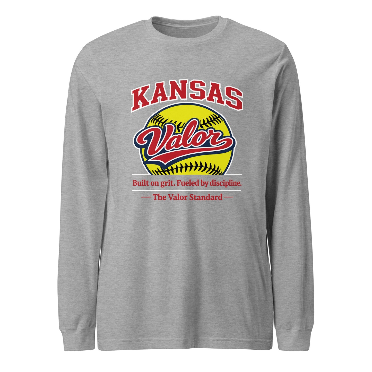 Performance | Long Sleeve Tee | Kansas Valor Fan Gear | The Standard Logo