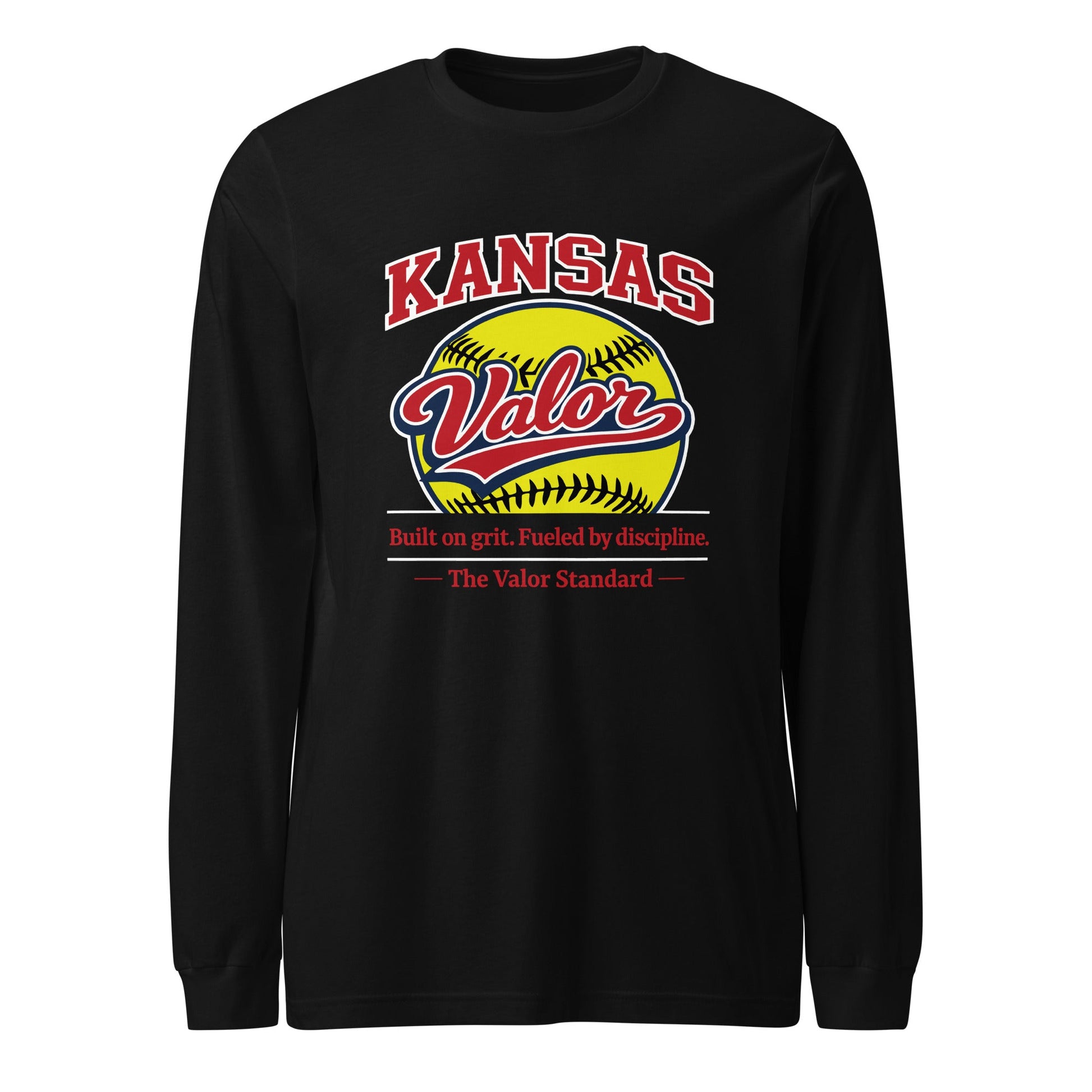 Performance | Long Sleeve Tee | Kansas Valor Fan Gear | The Standard Logo