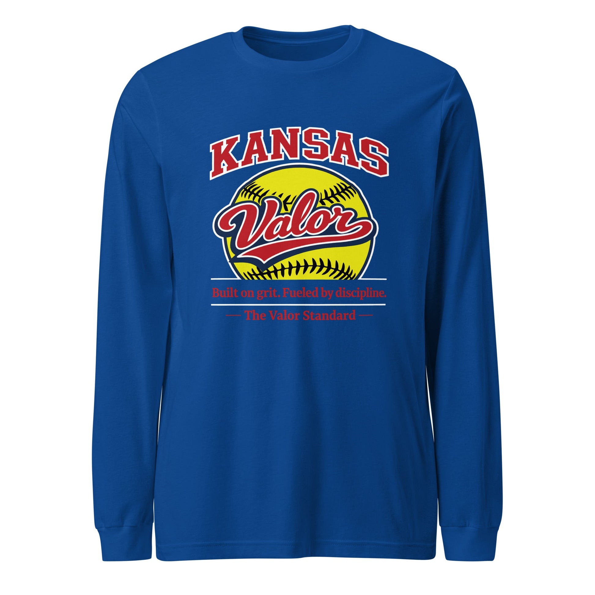 Performance | Long Sleeve Tee | Kansas Valor Fan Gear | The Standard Logo