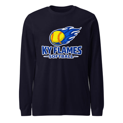 Performance | Long Sleeve Tee | KY Flames | Mark Logo